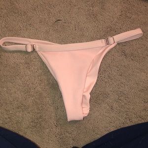 Baby pink thong bikini